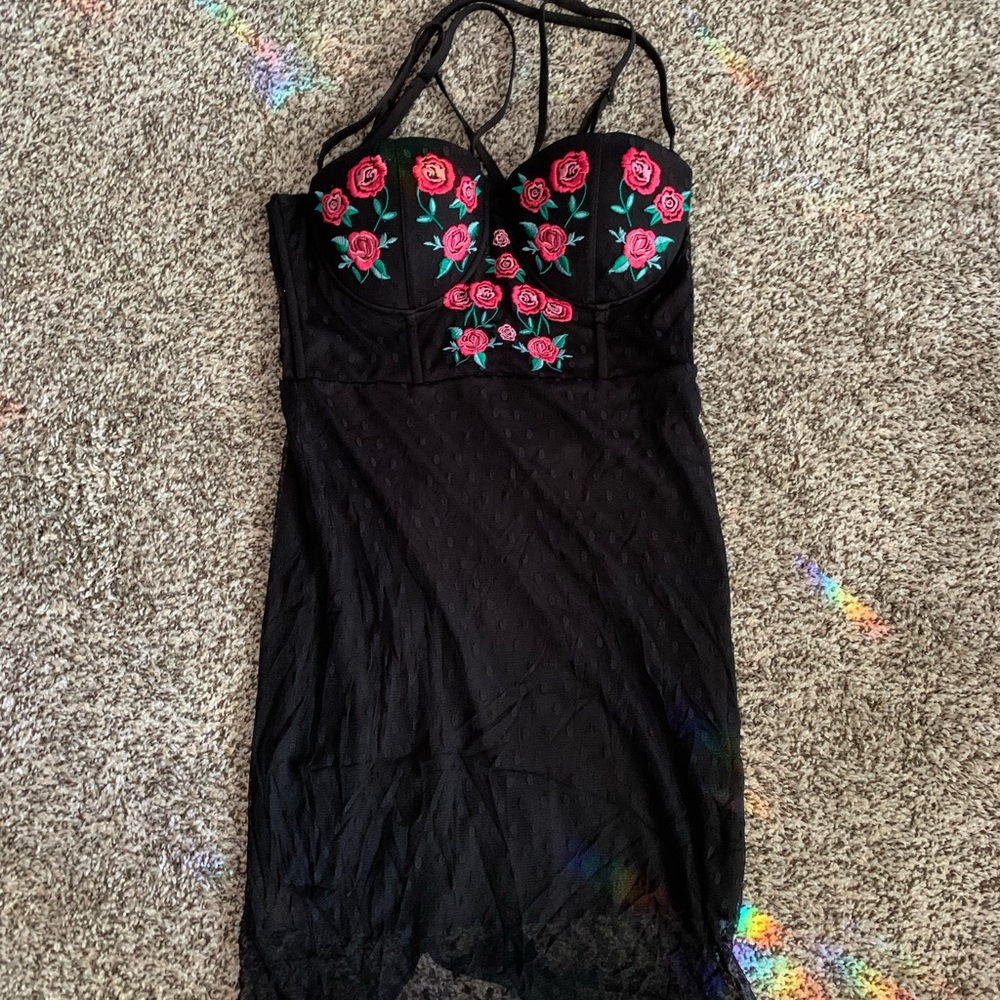 Charlotte Russe Floral Bustier Dress